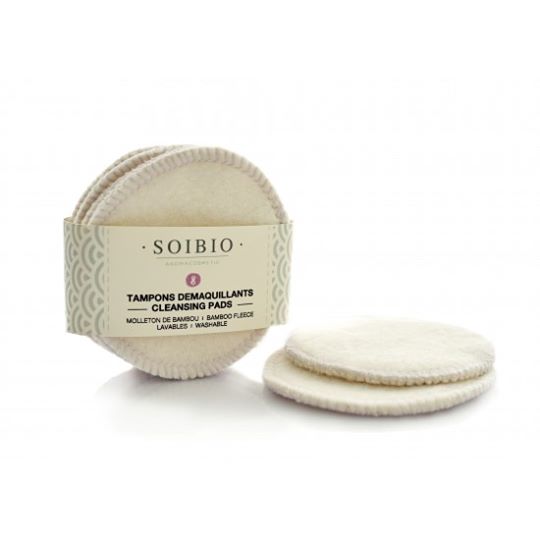 Tampons démaquillants de coton Bio (8) - Cotton-Bamboo Cleansing Cloths (8)