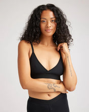 Load image into Gallery viewer, Womens classic bralette - Richer Poorer - Bralette de femme Noir/ black
