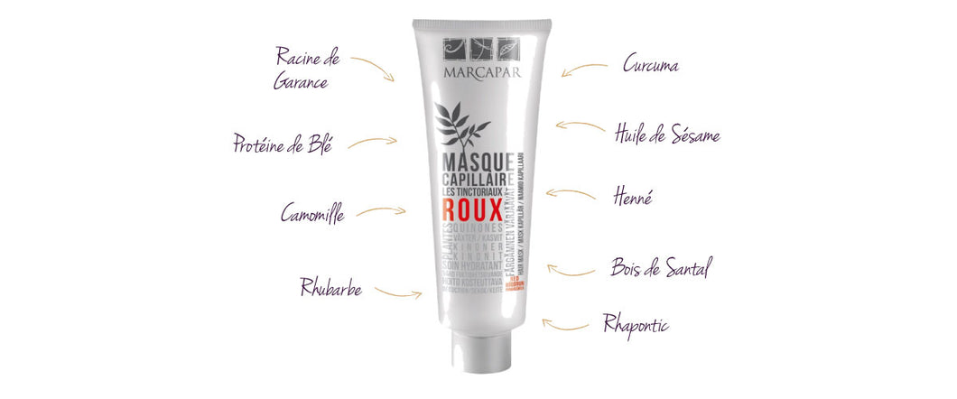 Masque tinctoriaux Roux -Marcapar -  Red hair mask