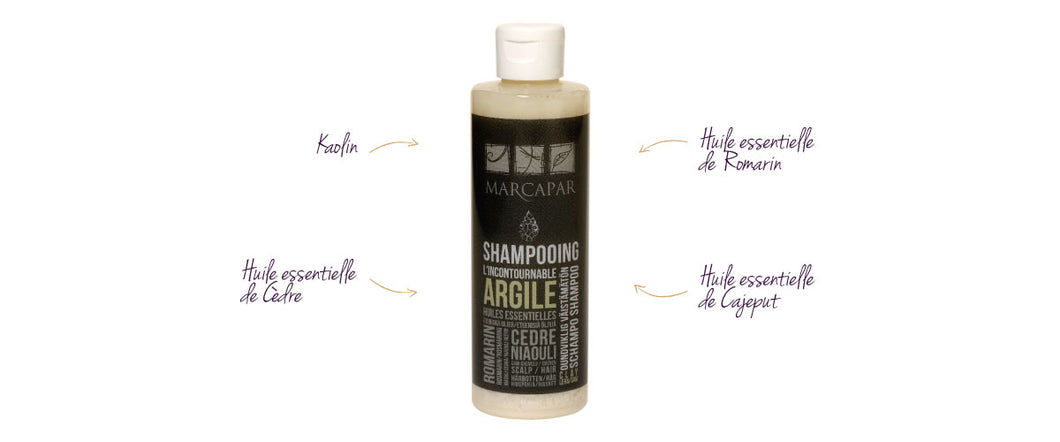 Shampoing à l'argile blanche  - Marcapar - White Clay shampoo
