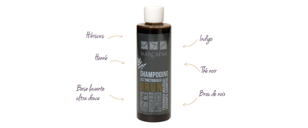 Shampoing tinctoriaux brun - Marcapar - Brown tinctorial shampoo